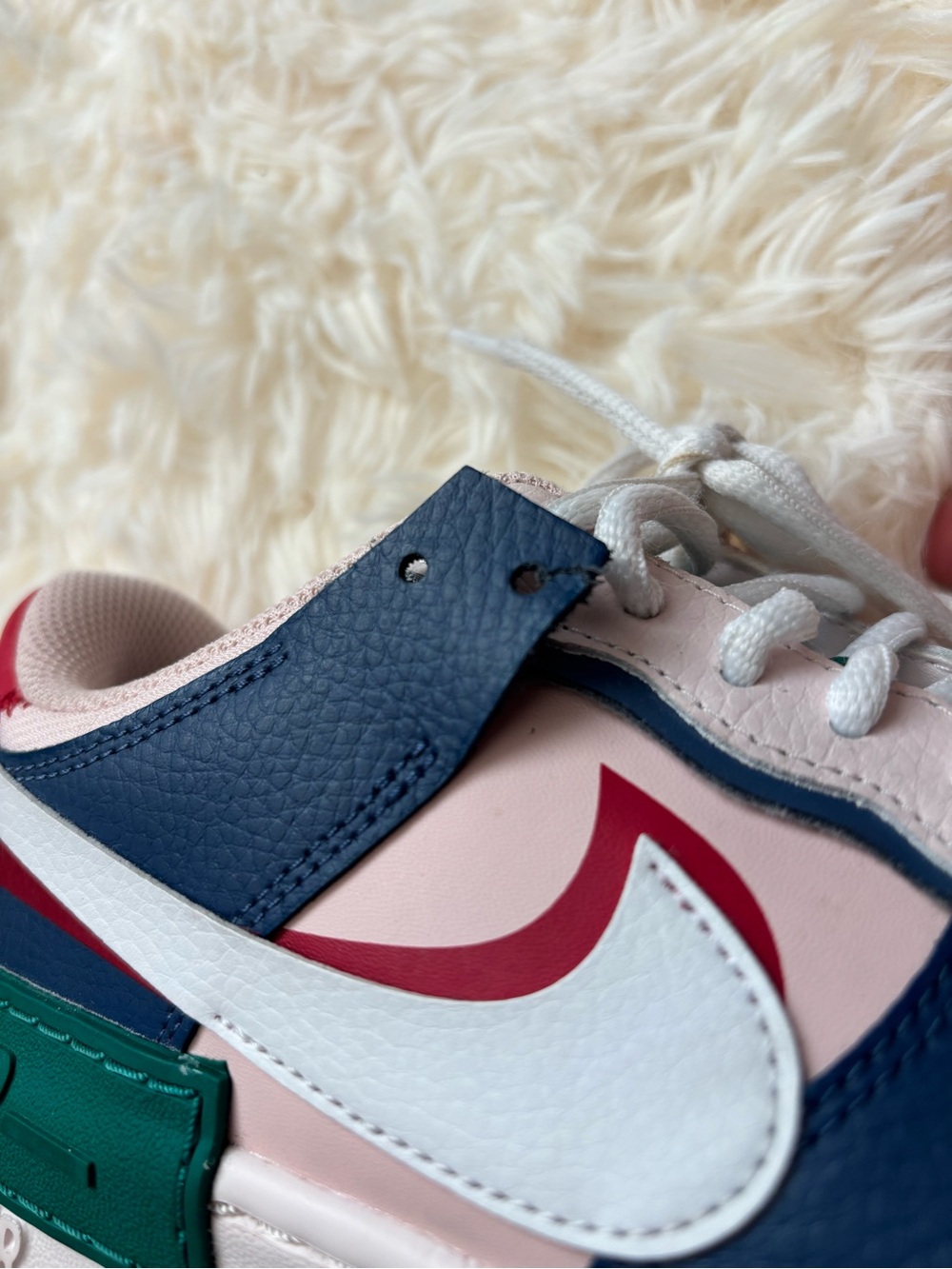 Nike AF1 Shadow Mystic Navy Multicolor Sneakers Women’s 8.5 - Picture 7 of 9